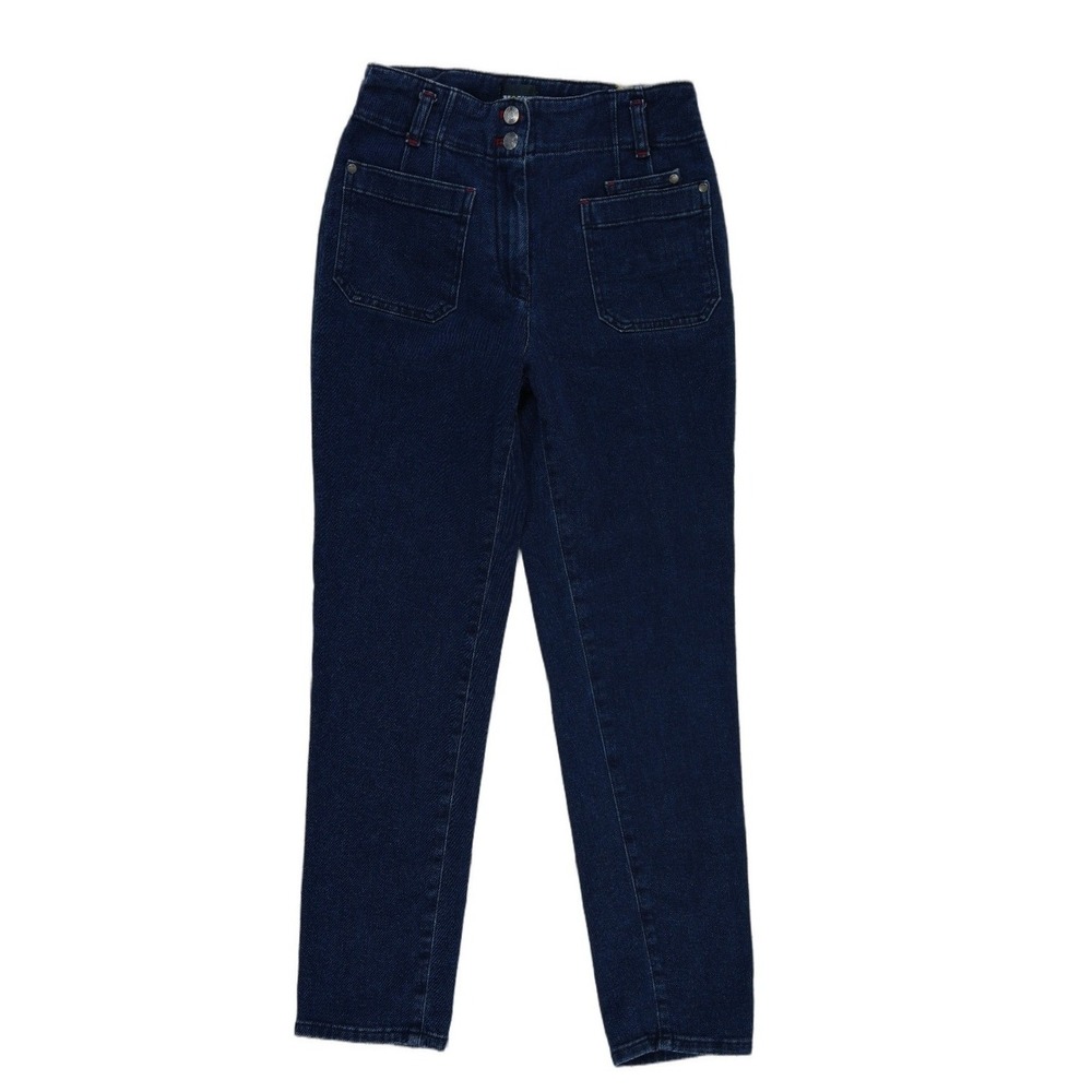 Maeve Anthropologie Jeans Women's Size 27 Dark Blue High Rise Patch Pocket